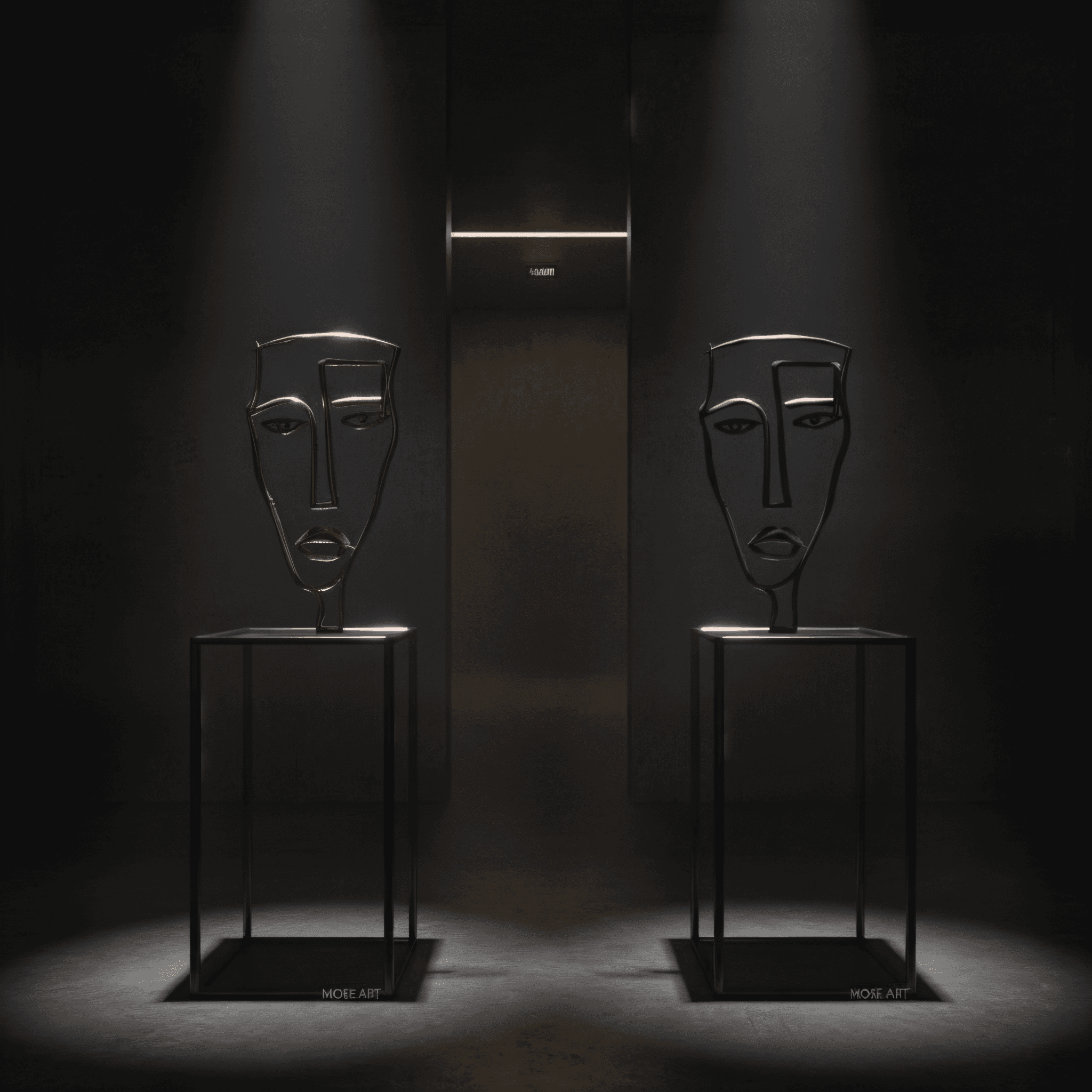 Icon Sister, Bronze shown in a room