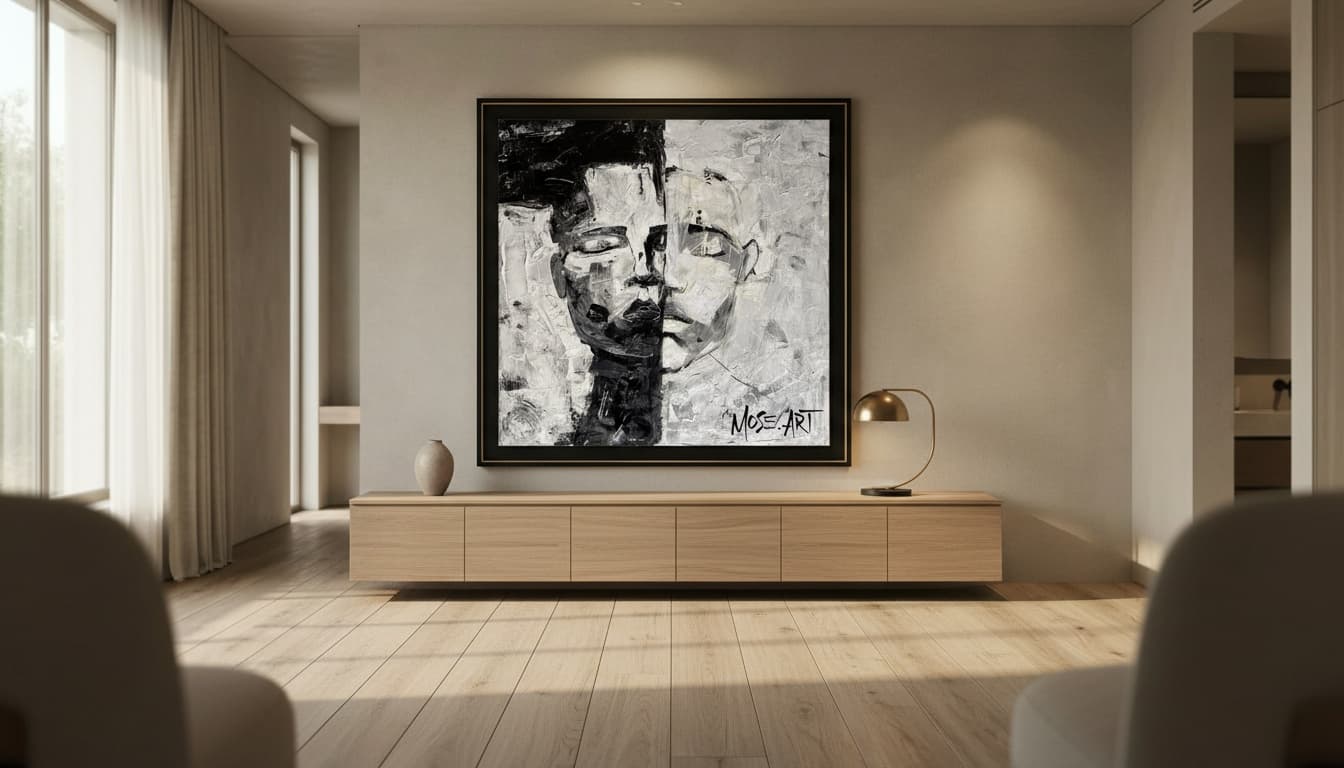 King hung in a luxury interior